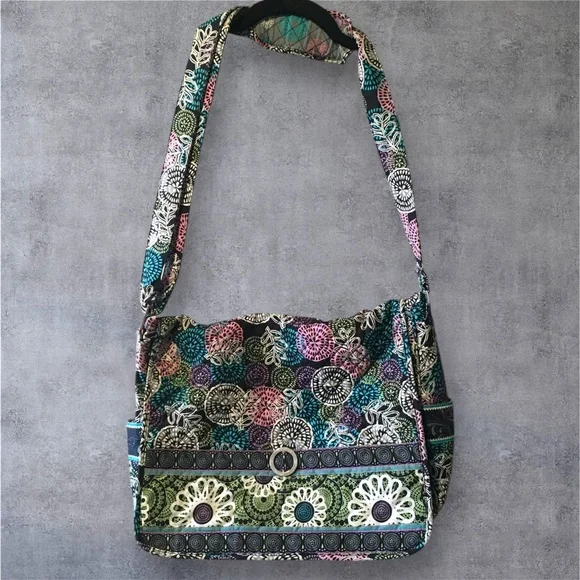Multicolor Patterned Shoulder Bag - Picture 5 of 9